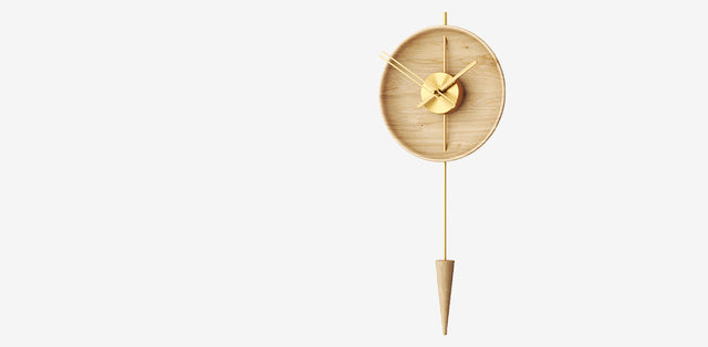Wooden Wall Clocks: Natural Wood Silent Clock with Modern Design for Stylish Home Decor