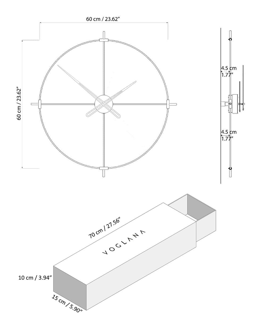 Size chart for Sentivo 90